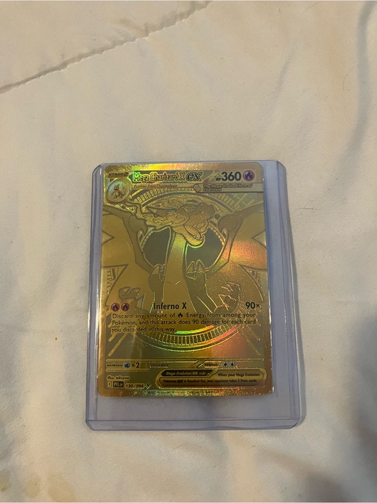 Other - Mega Charizard EX Gold Pokémon Card - Holo